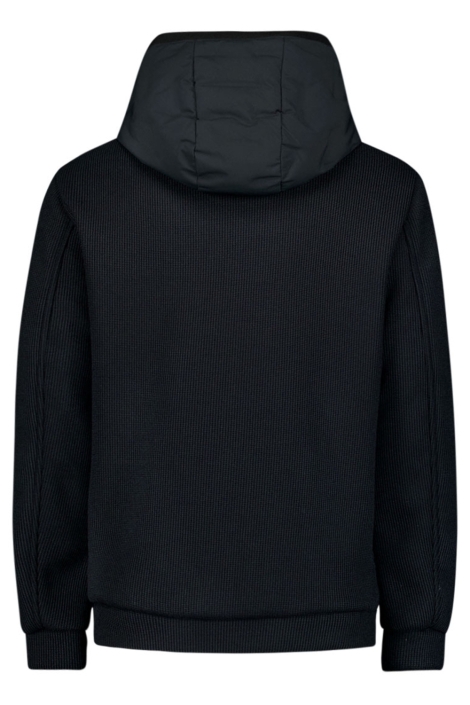 NO-EXCESS jacket short fit sealed hooded knit